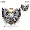 Acrylic Special Shaped Double Sided Effect Gate of Heaven Rose Wings Diamond Painting Desktop Decoration Rhinestones Ornament Kit