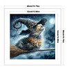 Broomstick Cat-11CT/14CT Stamped Cross Stitch 40*40cm