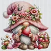 Strawberry Gnome - 11CT Stamped Cross Stitch - 45*45cm