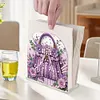 Acrylic Napkin Holder Diamond Painting Kit for Home Table Decor (Purple Bag)