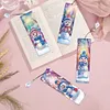 (US Local)Snowman A5 Size Diamond Painting Notebook Set with 4Pcs Bookmark Holiday Gift