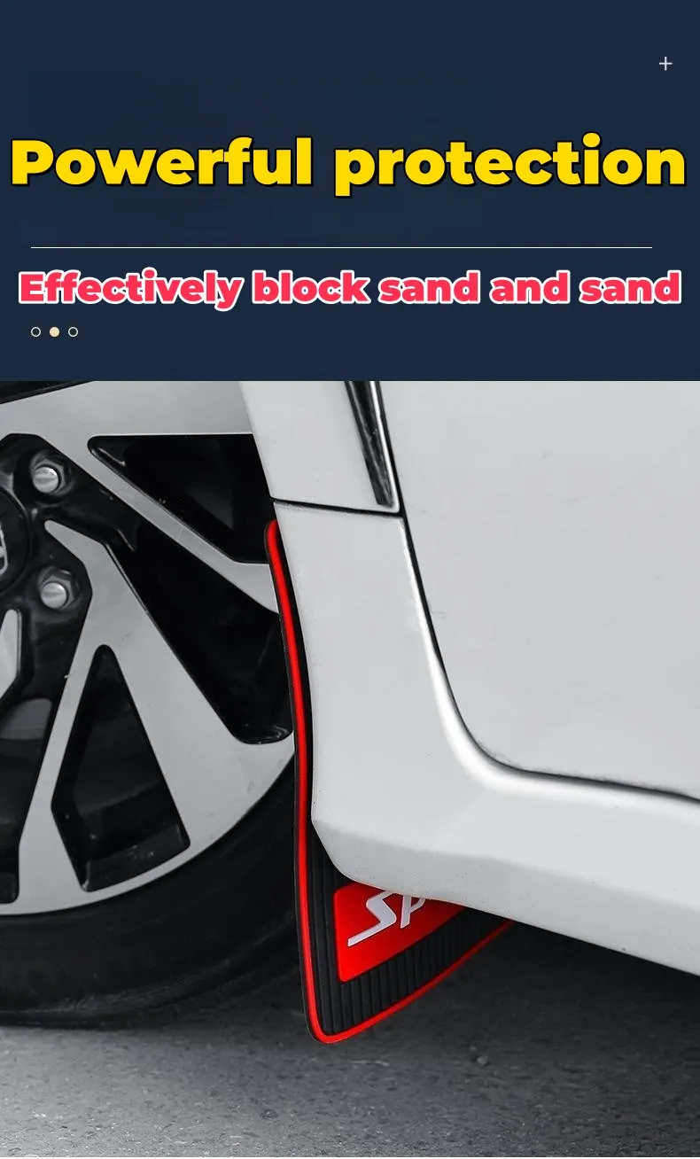 Car fender modified plastic splash-proof fender（2PCS）
