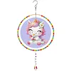 DIY Diamond Painting Double-sided Rotatable Hanging Wind Chime Suncatcher Hanging Kit