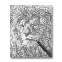 Giant African Lions - Dot Painting