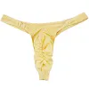 Men's Lingerie Gay Jockstrap Tanga Thong Men Shiny Ruched Pouch Panties G-string Thong