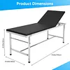 [US Local Warehouse] Medical Exam Table Adjustable Backrest Massage Table with Paper Roll Dispenser Hospital Bed for Home Use Clinic Hospital Tattoo Spa