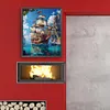 (US Local)Paint By Numbers Kit On Canvas DIY Oil Art Sailboat Picture Home Decor40x50cm