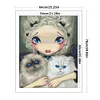 Girl With Ca - 9CT Full Beaded Cross Stitch Kit(54x66cm)