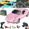 Blinkbuddy 1:18 Pro Drift RC Car (Gyro Version) 2.4GHZ Mx-5 RC High Performance ESC Gyr, Rechargeable 4WD RC Rally Car with Flashing Headlights Remote Control Toy