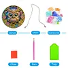Diamond Painting Single-sided Owl Pendant for Home Garden
