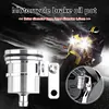 Aluminum Motorcycle Brake Fluid Reservoir Clutch Tank Oil Fluid Cup (Silver)