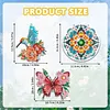 5pcs DIY Diamond Painting Wind Chimes Crystal Window Suncatcher Craft Set Birthday Gifts Home Garden Decor
