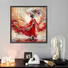(US Local)Paint By Numbers Kit On Canvas DIY Oil Art Girl Picture Home Wall Decor40x40cm