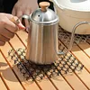 Outdoor Spring Insulated Mat Coaster Trivet Mat Hot Pad for Camping (Black)