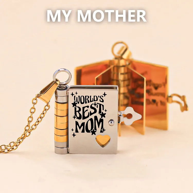 For Mom - You're An Amazing Mom Book Necklace