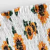 ZAFUL 2019 Sexy Bikinis Bandeau Sunflower Shirred Women Bikini Set Swimwear Beachwear Swimming Bathing Suits Swimsuit