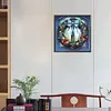 Diamond Painting-DIY Full Round Drill Stained Glass Christmas Wreath
