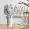 Umbrella Clip Fan Rechargeable Portable Handheld Fan for Home Office (Black)
