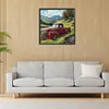 Field Red Car - Paint by Numbers Acrylic Painting 40*40cm