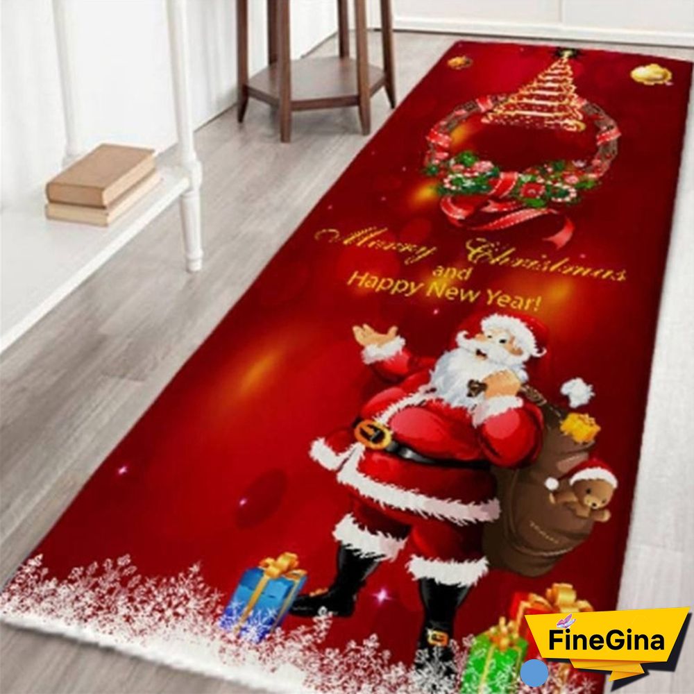 New Christmas Non Slip Entrance Door Bathroom Mat Indoor Carpet Doormat Decor Carpet