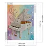 Diamond Painting-DIY Special Shaped Drill Pearl Painting Piano(35x45cm)