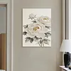 White Flowers DIY Pearl Painting Kit with Frame 30x40cm Pearl Gem Paintings Picture Arts Craft for Adults Beginners Gift Home Wall Decor
