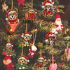 8Pcs Double Side Effect Acrylic Special Shaped Christmas Theme Xmas Trees Hanging Pendant Kits