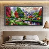 (Big Size)[Brand]Landscape - 14CT Stamped Cross Stitch - 103*52cm - Natural