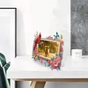 Acrylic Special Shape Cardinal and Flower Diamond Painting Picture Frame Kit
