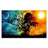 Silhouette Tree - 11CT Stamped Cross Stitch - 35*50cm - Natural
