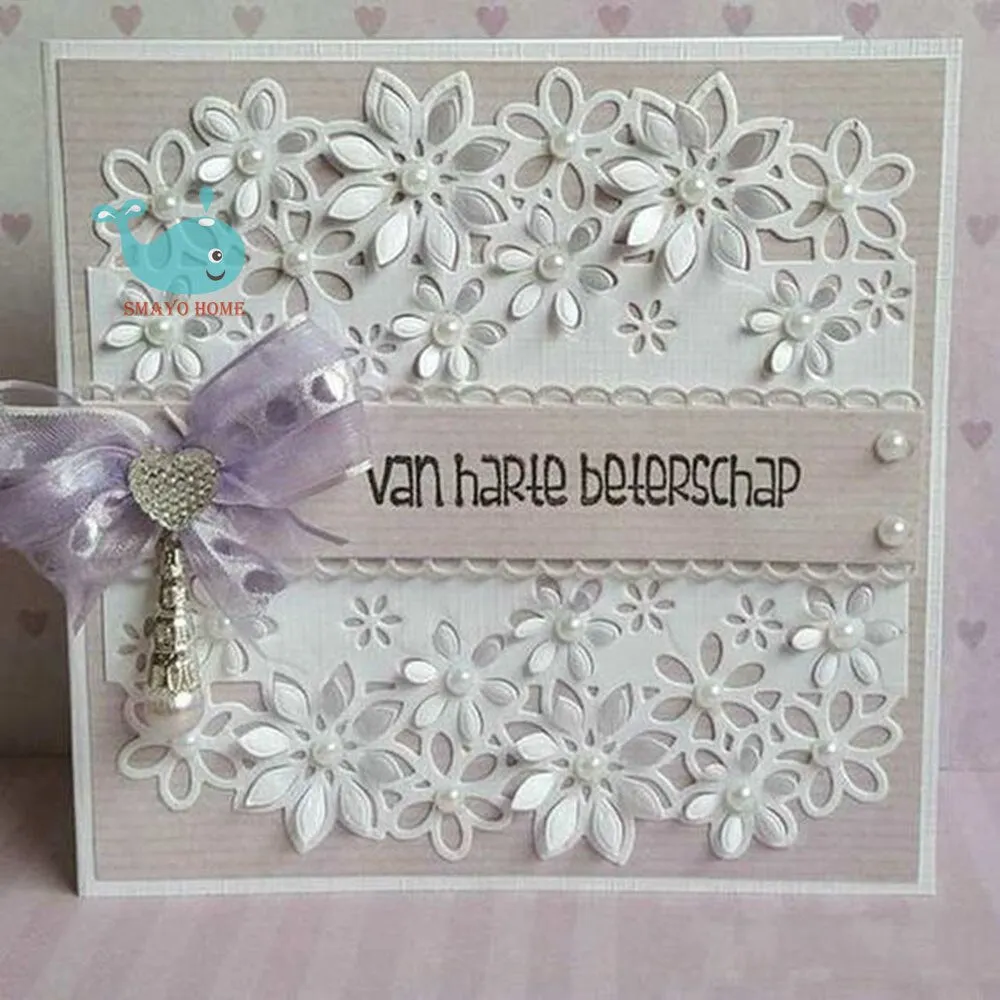 lace flower Metal Cutting Dies Scrapbooking Stencil for Album Paper DIY Gift Card Decoration Embossing Dies New 2022