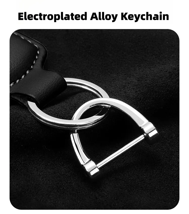 High-end genuine leather car key pendant with car LOGO