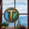 >SALE<Double Sided Letter T  Diamond Drawing Hanging Ornament for Home Decor