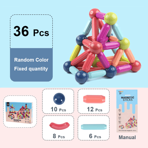 Last Day Special Sale 49% OFF --- Magnetic Balls and Rods Set Educational Magnet Building Blocks