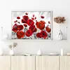 (Big Size)Poppy - 11CT Stamped Cross Stitch - 60*40cm - Flower