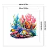 Underwater World - 14CT Stamped Cross Stitch - 40*40cm - Animal