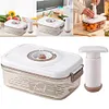 [US Local Warehouse] Vacuum Food Storage Box Large Capacity for Fruits Vegetables (2.1 Manual Pump)