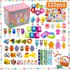 100/120 Pcs Basket Stuffers Fillers Prefilled Easter Eggs for Kids Girls Boys