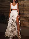 Gauze Crochet Two-Piece Suits