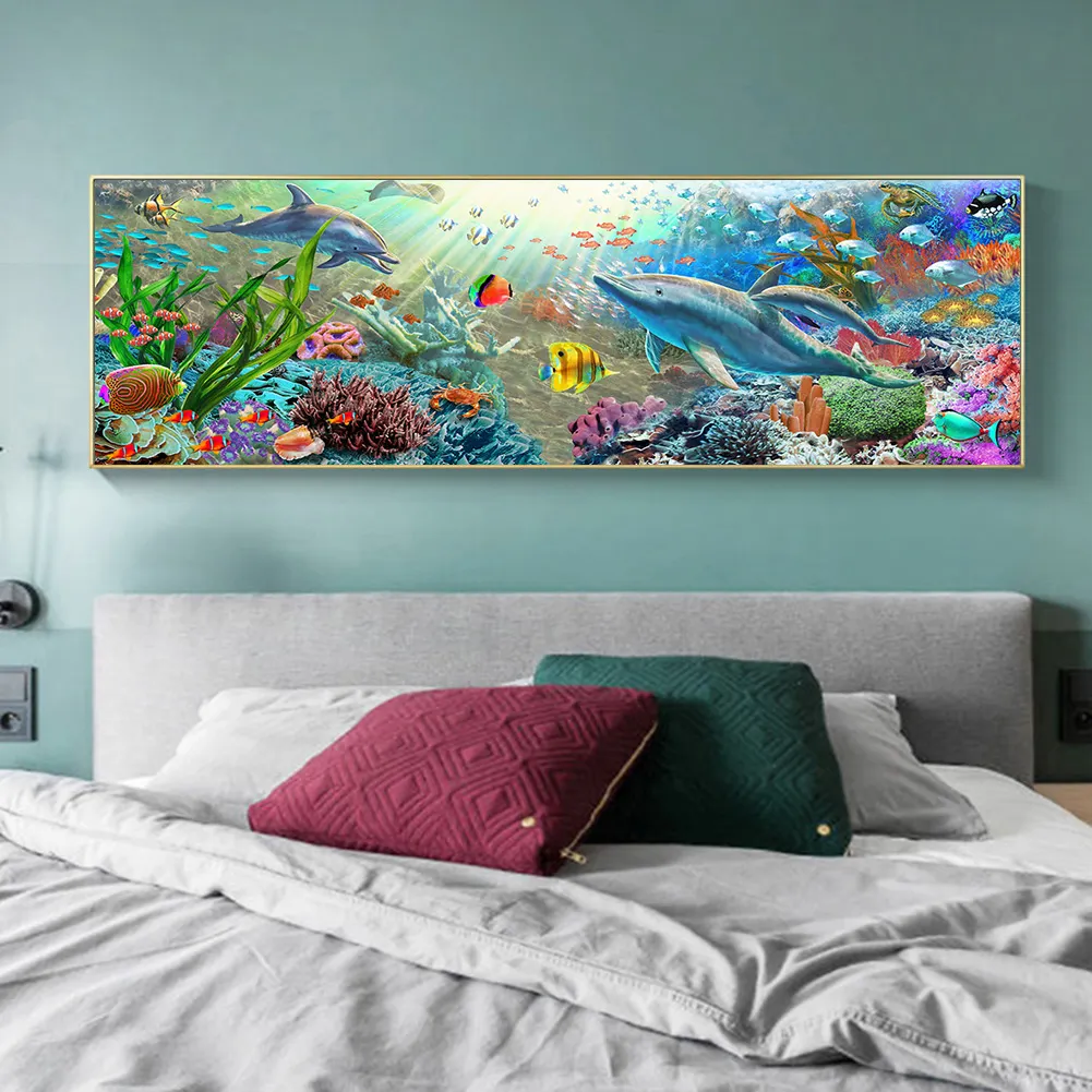 11ct 3-Strand Stampted Cross Stitch - Sea World(90*30cm)