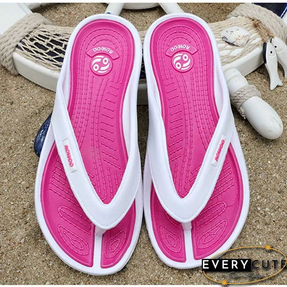 Women Caual Beach Flip Flops 4 Colors Sandal Shoes for Woman Summer Massage Shoes