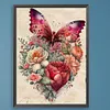 Flowers Butterfly-Paint by Numbers Acrylic Painting 30*40CM(Poster style）