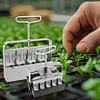 2Pcs Handheld Clod Maker Stainless Steel Soil Blocker Garden Yard Seeding Tool
