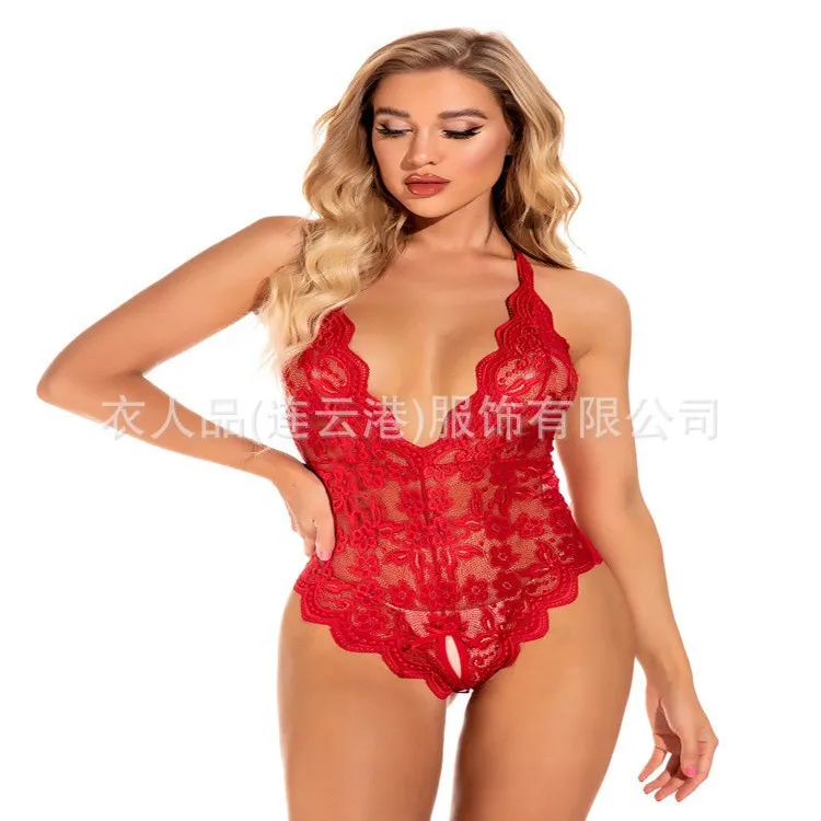 Churchf Sex Underwear Transparent Pajamas Sex Pure Want Uniform Three-Point Jumpsuit Free Off The Trousers Girl's Small Breasts