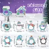 10Pcs Christmas Diamond Painting Photo Frame Hanging Pendant for Xmas Tree