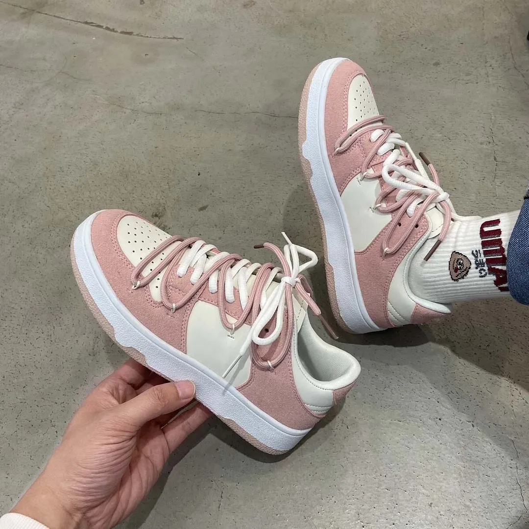 2022 Men Women Skateboard Sneakers Fashion Trainers Womens Chunky Dunk Sneakers Korean Tenis Female Lace Up Casual Shoes