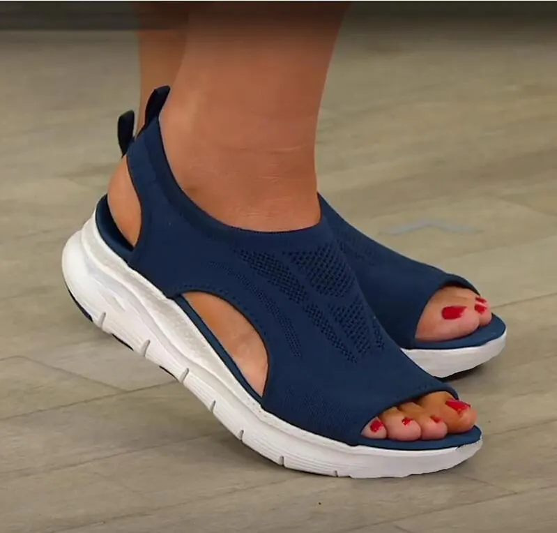 Qengg Plus Size Women's Shoes Summer 2022 Comfort Casual Sport Sandals Women Beach Wedge Sandals Women Platform Sandals Roman Sandals