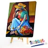 Woman-Paint by Numbers Acrylic Painting 40*50CM