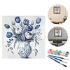 (US Local)Paint By Numbers Kit On Canvas DIY Oil Art Vase Picture Home Decor40x40cm