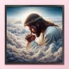 Praying Man - 11CT Stamped Cross Stitch - 40*40cm